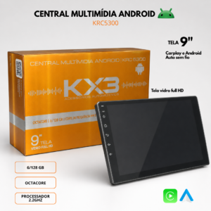 Multimidia 9" Android KRC 5300 6G de RAM OCTACORE